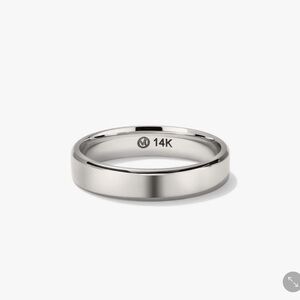 4mm Smooth Band 14K White Gold Mejuri Ring